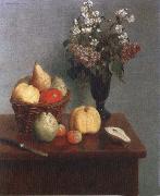 Henri Fantin-Latour Still life with Flowers and Fruit